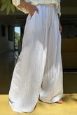Trinny Pin Stripe Palazzo Pant White /10 =